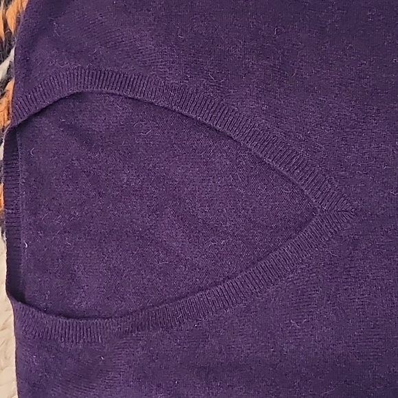 Aubergine Cashmere Sweater - Picture 2 of 6